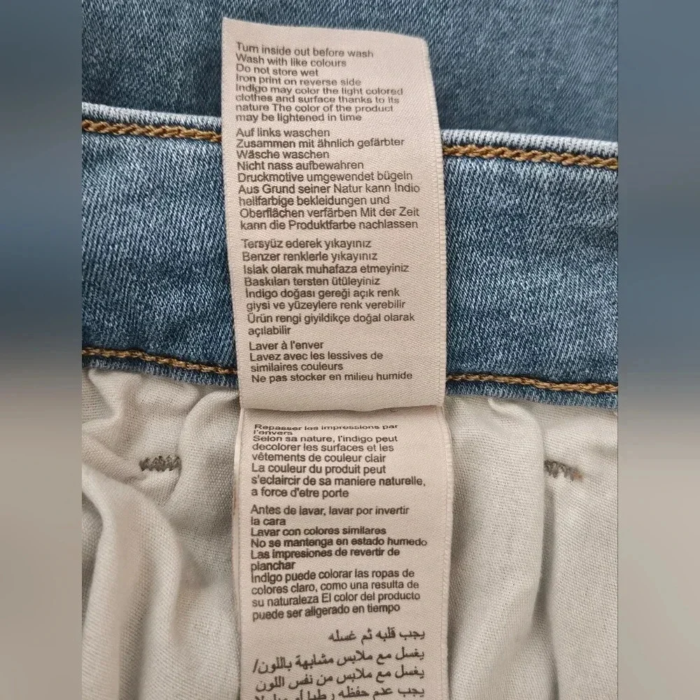 Mavi Jeans Co Emma Slim Boyfriend Light‎ Wash Denim Jeans Women's Size 28 32 - Picture 6 of 11